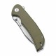 Couteau Sencut Borzam Od Green Manche G10 Lame Acier 9Cr18MoV Satin IKBS Linerlock Clip S230771 - Livraison Gratuite