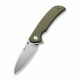 Couteau Sencut Borzam Od Green Manche G10 Lame Acier 9Cr18MoV Satin IKBS Linerlock Clip S230771 - Livraison Gratuite