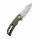 Couteau Sencut Borzam Od Green Manche G10 Lame Acier 9Cr18MoV Satin IKBS Linerlock Clip S230771 - Livraison Gratuite