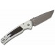Couteau Kershaw Auto Launch 16 Tanto Lame Acier CPM-M4 Manche Raw Aluminum Button Lock USA KS7105RAW - Livraison Gratuite