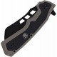 Couteau Smith&Wesson Extraction & Evasion A/O 8Cr Cleaver Manche Gray/Black Alu Liner Lock SW1205012 - Livraison Gratuite