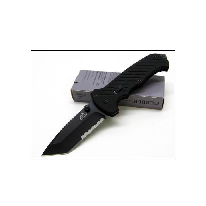 Couteau Gerber 06 FAST Clip Folder Lame Tanto Acier Carbone Manche G-10 G0118 - Livraison Gratuite