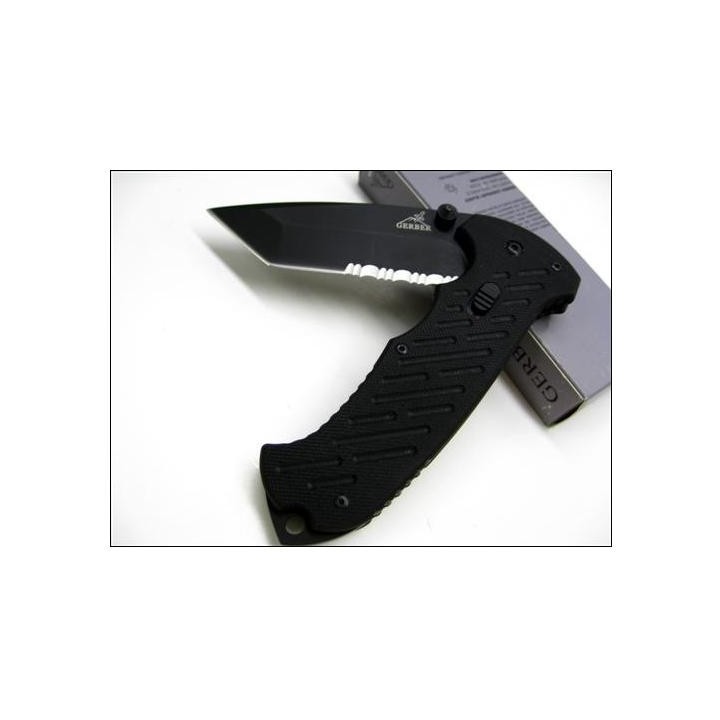 Couteau Gerber 06 FAST Clip Folder Lame Tanto Acier Carbone Manche G-10 G0118 - Livraison Gratuite