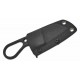 Couteau Kizer Bowtie Lame Acier D2 BLK Reverse Tanto Manche Acier Etui Kydex Clip KI1061A2 - Livraison Gratuite