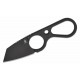 Couteau Kizer Bowtie Lame Acier D2 BLK Reverse Tanto Manche Acier Etui Kydex Clip KI1061A2 - Livraison Gratuite