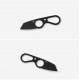 Couteau Kizer Bowtie Lame Acier D2 BLK Reverse Tanto Manche Acier Etui Kydex Clip KI1061A2 - Livraison Gratuite