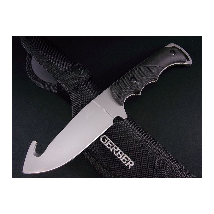 Gerber Freeman Guide Hunting Couteau à Dépecer Gerber Manche ABS Etui Nylon G0589 - Livraison Gratuite