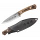 Couteau Condor Druid Scandi Lame Acier Carbone 1095 Manche Noyer Etui Cuir Made Salvador CTK397445HC - Livraison Gratuite