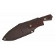 Couteau Condor Druid Scandi Lame Acier Carbone 1095 Manche Noyer Etui Cuir Made Salvador CTK397445HC - Livraison Gratuite