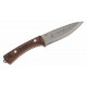 Couteau Condor Druid Scandi Lame Acier Carbone 1095 Manche Noyer Etui Cuir Made Salvador CTK397445HC - Livraison Gratuite