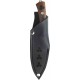 Couteau Condor Druid Scandi Lame Acier Carbone 1095 Manche Noyer Etui Cuir Made Salvador CTK397445HC - Livraison Gratuite