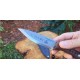 Couteau Condor Druid Scandi Lame Acier Carbone 1095 Manche Noyer Etui Cuir Made Salvador CTK397445HC - Livraison Gratuite