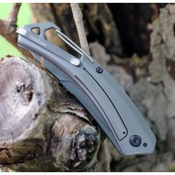 Couteau Kershaw Reverb XL Lame Acier 8Cr13MoV Manche G10/Fibre de Carbone Linerlock Clip KS1225X - Livraison Gratuite