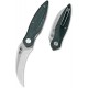 Couteau BESTECH MANTIDAE Green Manche Micarta Lame Acier 14C28N Hawkbill IKBS Linerlock Clip BTKG60E - Livraison Gratuite
