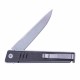Couteau Real Steel Kikashi Black Manche G10/Carbon Fiber Lame Acier 14C28N SW IKBS Linerlock Clip RS8071CS - Livraison Gratuite