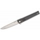 Couteau Real Steel Kikashi Black Manche G10/Carbon Fiber Lame Acier 14C28N SW IKBS Linerlock Clip RS8071CS - Livraison Gratuite