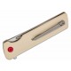 Couteau Kansept Anomaly Ivory Manche G10 Lame Tanto Acier CPM-S35VN Satin IKBS Liner Lock Clip K2038T5 - Livraison Gratuite