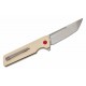 Couteau Kansept Anomaly Ivory Manche G10 Lame Tanto Acier CPM-S35VN Satin IKBS Liner Lock Clip K2038T5 - Livraison Gratuite