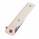 Couteau Kansept Anomaly Ivory Manche G10 Lame Tanto Acier CPM-S35VN Satin IKBS Liner Lock Clip K2038T5 - Livraison Gratuite