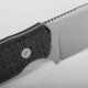 Couteau Vosteed Mink XL Black Lame Sheepsfoot Acier Nitro-V Satin Manche Micarta Etui Kydex VOSD0103 - Livraison Gratuite