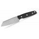 Couteau Vosteed Mink XL Black Lame Sheepsfoot Acier Nitro-V Satin Manche Micarta Etui Kydex VOSD0103 - Livraison Gratuite