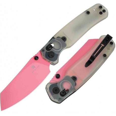 Couteau BESTECHMAN CICADA'S WING Jade/Ultem Lame Acier 10Cr15MoV Manche G10 B-Lock Clip BTKMK06H - Livraison Gratuite