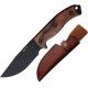 Couteau Ontario RAT 5 Adventurer Lame Acier Carbone Manche Bois Étui Cuir Made In USA ON8649 - Livraison Gratuite