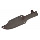 Couteau Condor Pioneer Bowie Lame Acier Carbone 1075 Manche Cuir Etui Cuir Made Salvador CTK397570HC - Livraison Gratuite