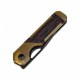 Couteau Kizer Cutlery Mini Militaw PEI Manche Ultem/G-Mascus Lame Acier Nitro-V Linerlock Clip KIV3634SA1 - Livraison Gratuite