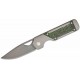 Couteau Kizer Mini Militaw Jungle Manche Titanium/FatCarbon Lame Acier S45VN Framelock Clip Ki3634SA2 - Livraison Gratuite
