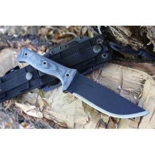 Couteau Bushcraft Condor Crotalus Carbone 1075 Manche Micarta Etui Kydex El Salvador CTK25755HC - Livraison Gratuite