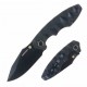 Couteau Defcon Black Manche G10 Lame Acier 14C28N Blk Linerlock Clip TD004F2 - Livraison Gratuite