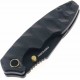 Couteau Defcon Black Manche G10 Lame Acier 14C28N Blk Linerlock Clip TD004F2 - Livraison Gratuite