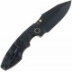 Couteau Defcon Black Manche G10 Lame Acier 14C28N Blk Linerlock Clip TD004F2 - Livraison Gratuite