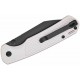 Couteau CJRB Pyrite Light Gray Manche FRN Lame Acier AR-RPM9 Wharncliffe Button Lock IKBS Clip J1945BGY - Livraison Gratuite