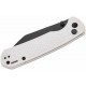 Couteau CJRB Pyrite Light Gray Manche FRN Lame Acier AR-RPM9 Wharncliffe Button Lock IKBS Clip J1945BGY - Livraison Gratuite