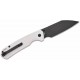 Couteau CJRB Pyrite Light Gray Manche FRN Lame Acier AR-RPM9 Wharncliffe Button Lock IKBS Clip J1945BGY - Livraison Gratuite
