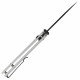Couteau CJRB Pyrite Light Gray Manche FRN Lame Acier AR-RPM9 Wharncliffe Button Lock IKBS Clip J1945BGY - Livraison Gratuite