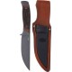 Couteau Schrade Frontier Fixe Lame Acier 7Cr17 Drop Point Manche Acier/Delrin Etui Cuir/FRN SCH1209456 - Livraison Gratuite