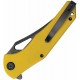 Couteau Kubey Phemius Yellow Manche G10 Lame Acier 14C28N Blk IKBS Linerlock Clip KUB149E - Livraison Gratuite