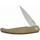 Couteau Kubey MOS Hydra Tan Manche G-10 Lame Acier 14C28N SW IKBS Linerlock Clip KUB361C - Livraison Gratuite