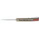 Couteau Kubey MOS Hydra Tan Manche G-10 Lame Acier 14C28N SW IKBS Linerlock Clip KUB361C - Livraison Gratuite