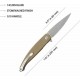 Couteau Kubey MOS Hydra Tan Manche G-10 Lame Acier 14C28N SW IKBS Linerlock Clip KUB361C - Livraison Gratuite