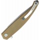 Couteau Kubey MOS Hydra Tan Manche G-10 Lame Acier 14C28N SW IKBS Linerlock Clip KUB361C - Livraison Gratuite