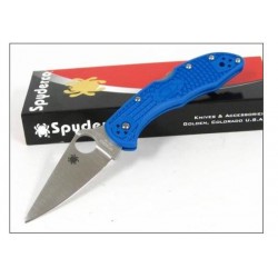 Couteau SPYDERCO Bleu FRN DELICA 4 SC11FPBL VG-10 JAPAN - Spyderco delica 4 bleu - LIVRAISON GRATUITE