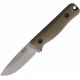 Couteau Reiff Knives F3 Daily Carry Lame Acier CPM 3V SW Manche OD Green G10 Etui Cuir USA REKF3D11ODBL - Livraison Gratuite