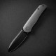 Couteau Petrified Fish El Camino Gray Manche Aluminium Lame Acier N690 BLK IKBS Liner Lock Clip PFKE16GAADW - Livraison Gratuite