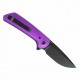 Couteau Reate Knives PL-XF Purple Manche Alu Lame Nitro-V Black Pivot Lock Clip REAPLXFA6 - Livraison Gratuite