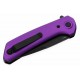 Couteau Reate Knives PL-XF Purple Manche Alu Lame Nitro-V Black Pivot Lock Clip REAPLXFA6 - Livraison Gratuite