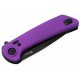 Couteau Reate Knives PL-XF Purple Manche Alu Lame Nitro-V Black Pivot Lock Clip REAPLXFA6 - Livraison Gratuite